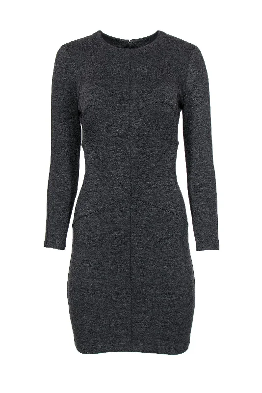 Robert Rodriguez - Charcoal Bodycon Dress Sz 4 Flowy unclassified dresses