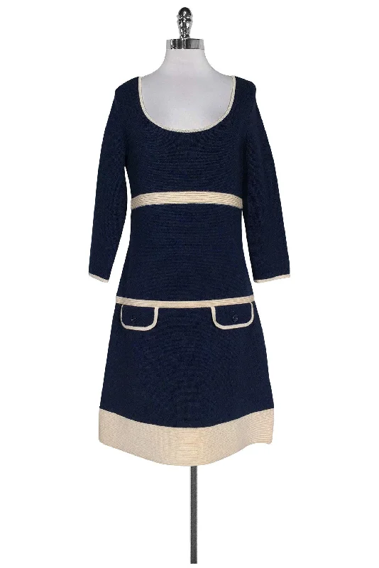Kate Spade - Navy Blue Knit Dress Sz M Sleeveless unclassified dresses