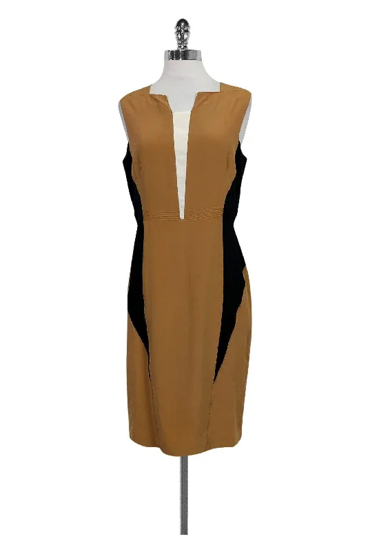 Magaschoni - Silk Color Blocked Dress Sz 8 Travel unclassified dresses