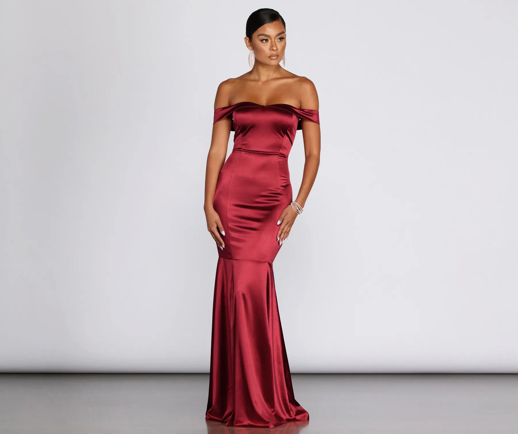 Jayden Satin Mermaid Formal Dress Earthy tone unclassified dresses