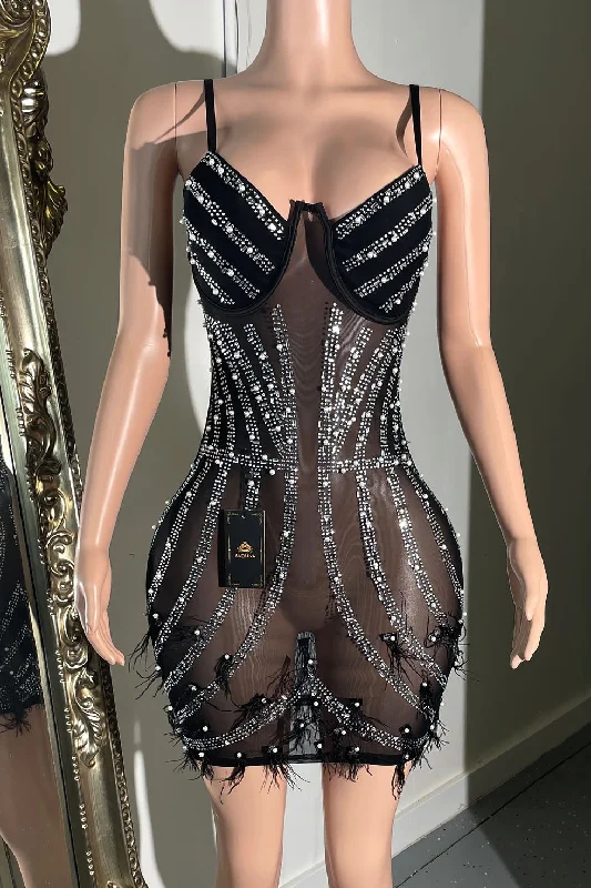Pam Feather Dress Y2K unclassified dresses
