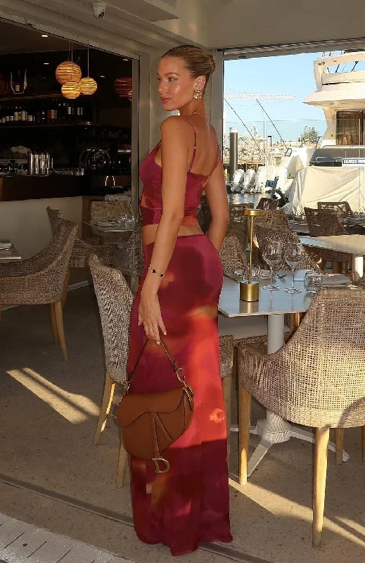 Sunset Girl Maxi Skirt Dark Romance Corset unclassified dresses
