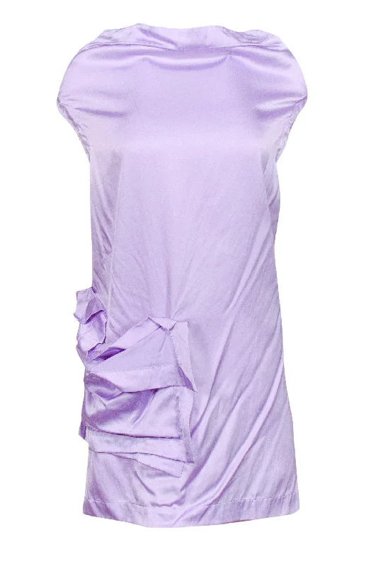 McQ Alexander McQueen - Purple Halter Dress Sz 10 Preppy unclassified dresses