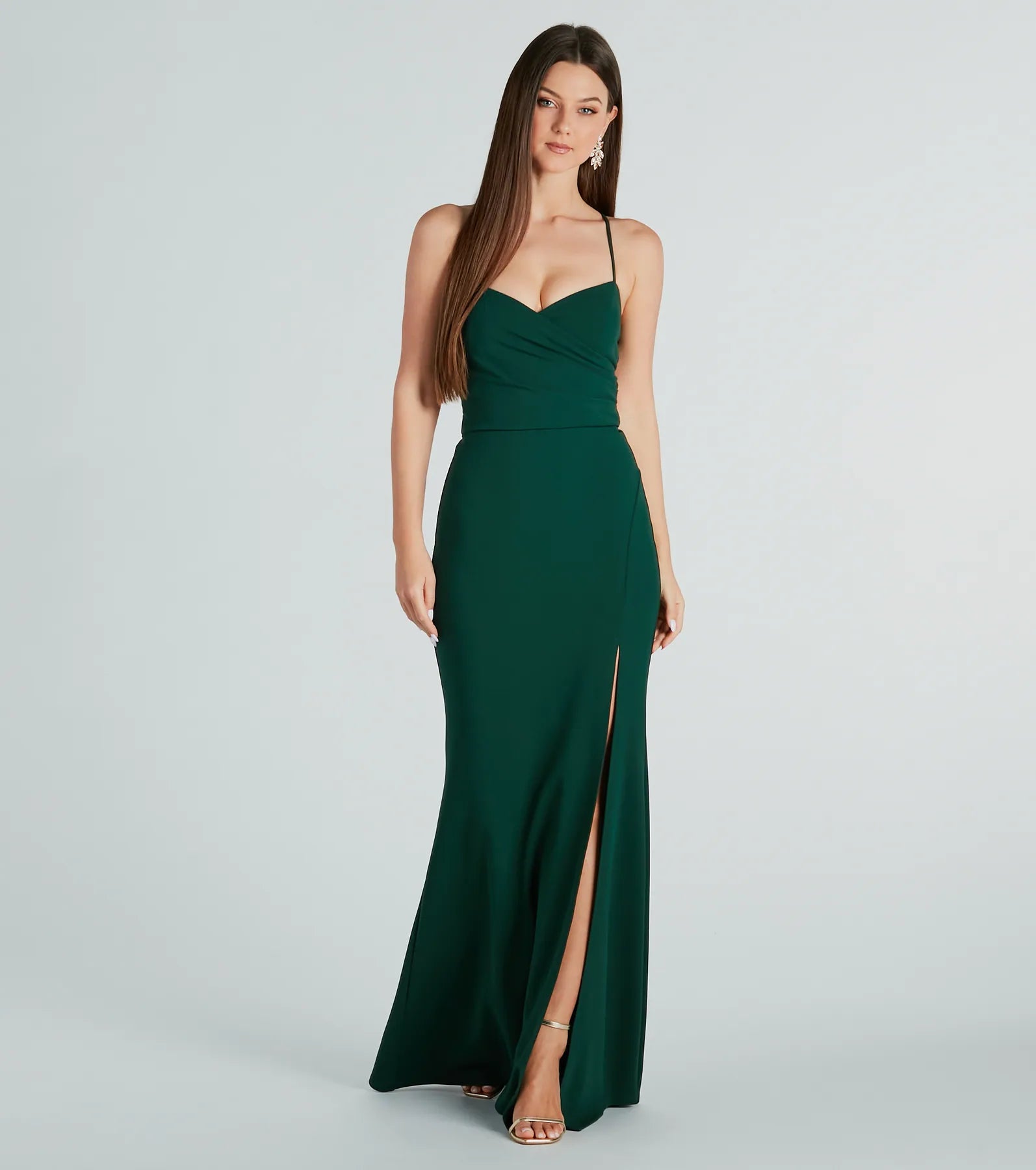 Laylah Formal Lace-Up Back Mermaid Dress Dark color unclassified dresses