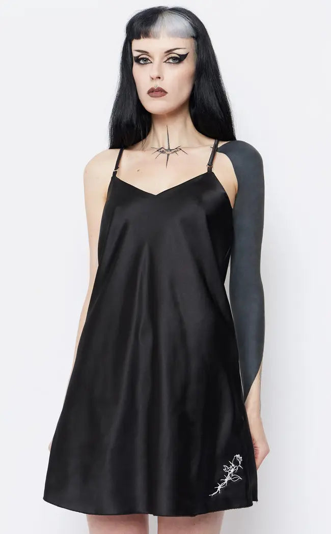 Rose Amongst Thorns Satin Dress Lace unclassified dresses