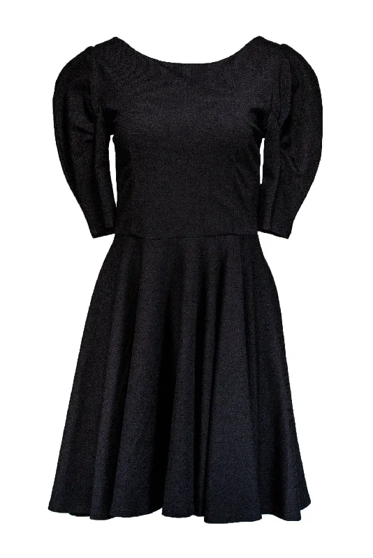 Eva Franco - Black Puff Sleeve Dress Sz 4 Plus size unclassified dresses