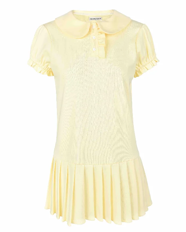 Polo Mini Pleat Dress - Citrine Vacation unclassified dresses