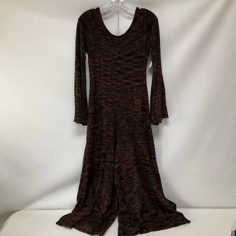Jumpsuit By Free People In Brown, Size: S Metallic unclassified dresses