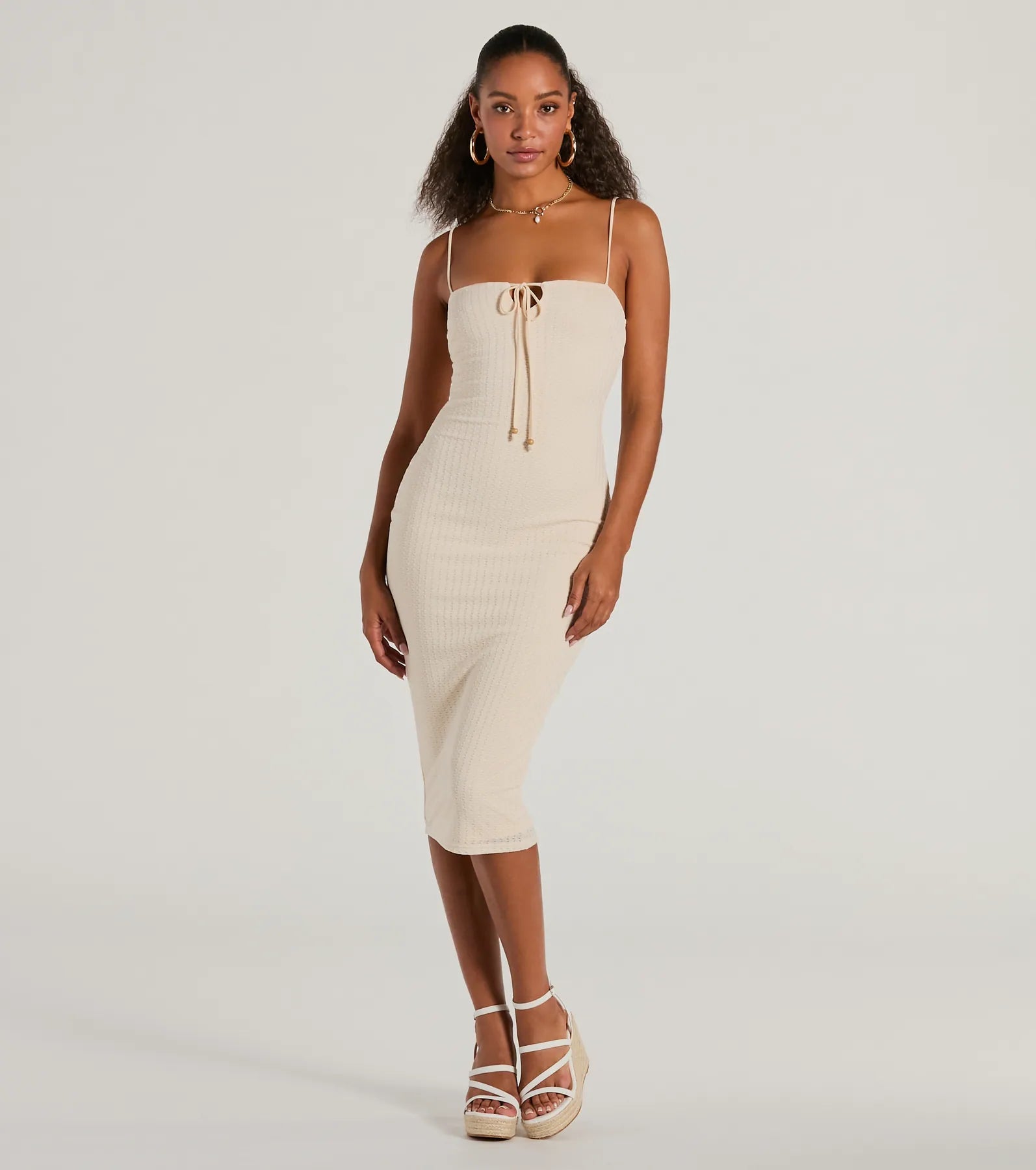 Effortless Blis Sleeveless Bodycon Knit Midi Dress Unique unclassified dresses