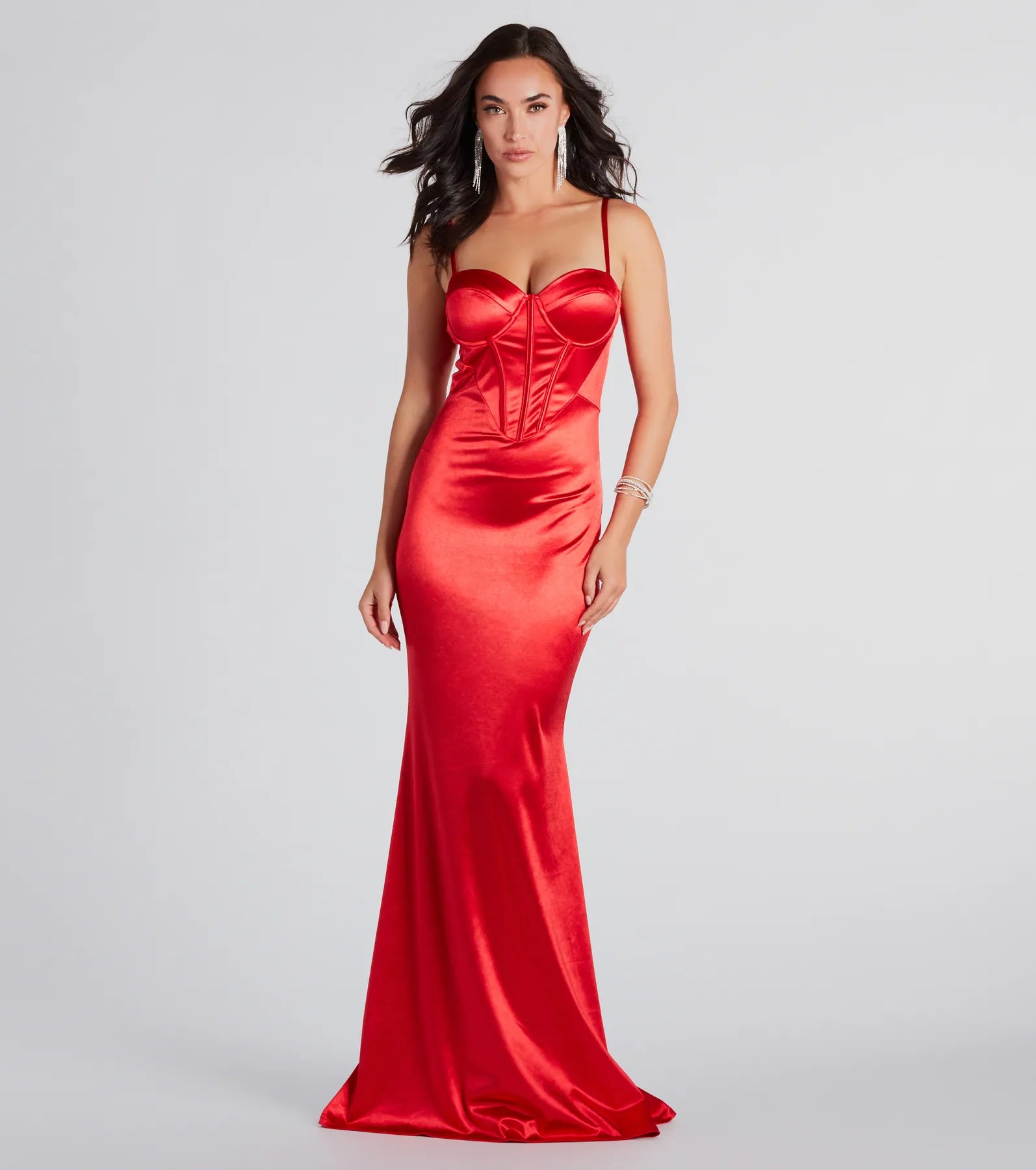 Francine Formal Satin Bustier Mermaid Dress Casual chic unclassified dresses
