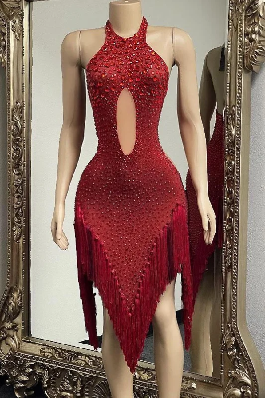 Priscilla Rhinestone Dress One-shoulder unclassified dresses