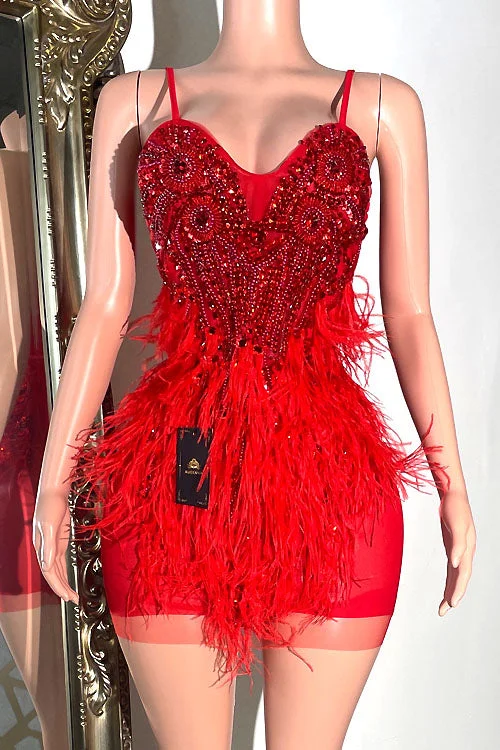 Mercedez Red Dress Knitted unclassified dresses