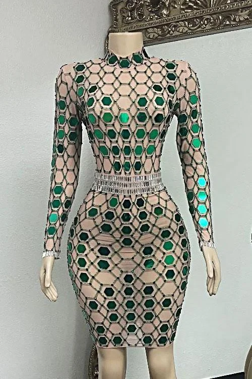 Money Maker Mirror Diamante Dress Street style unclassified dresses