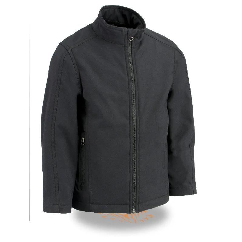Milwaukee Leather LKY1965 Youth Size Black Waterproof Lightweight Zipper Front Soft Shell Jacket Women's travel jackets Milwaukee Leather LKY1965 Youth Size Black Waterproof Lightweight Zipper Front Soft Shell Jacket Women's travel jackets
