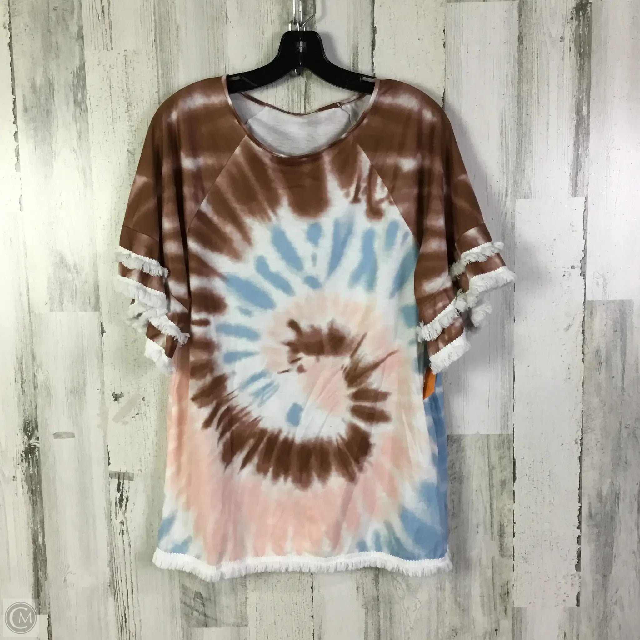 Top Short Sleeve By Clothes Mentor In Multi-colored, Size: L
