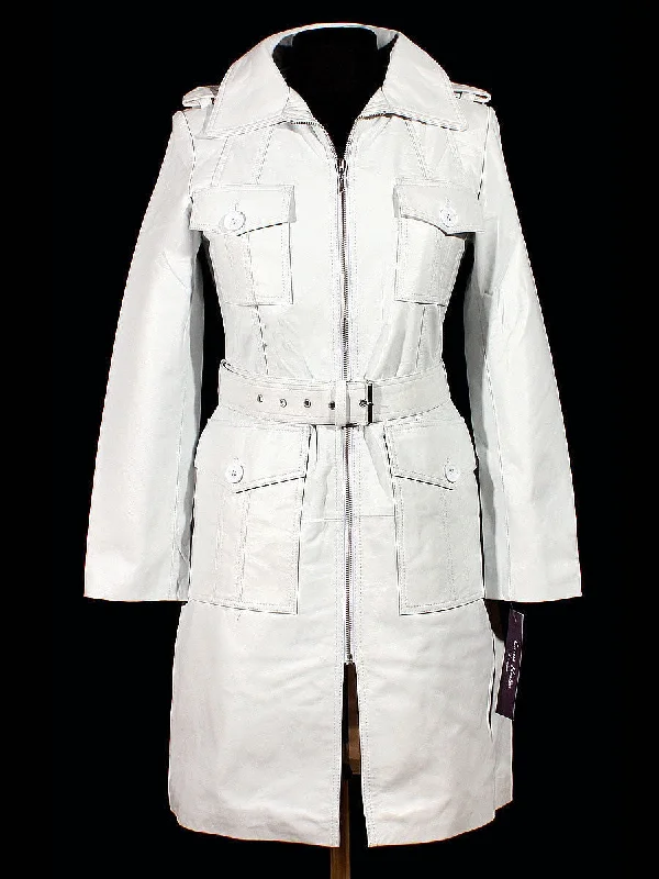 Koza Leathers Women's Genuine Lambskin Trench Coat Real Leather Jacket TC002 Women's party jackets Koza Leathers Women's Genuine Lambskin Trench Coat Real Leather Jacket TC002 Women's party jackets